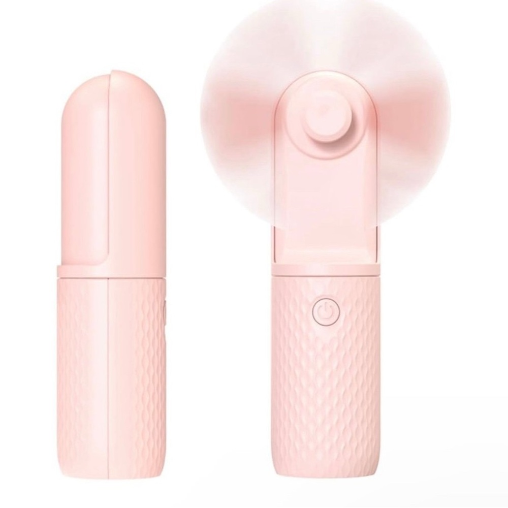 Portable Pink Handheld Fan